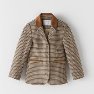 Zara plaid blazer